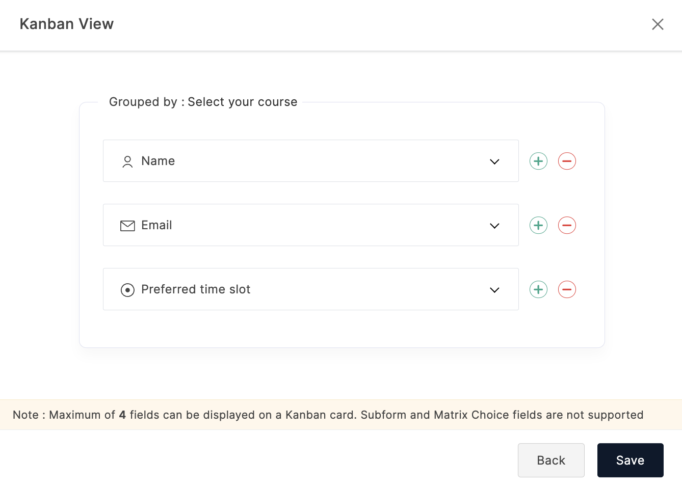 Selecting Fields